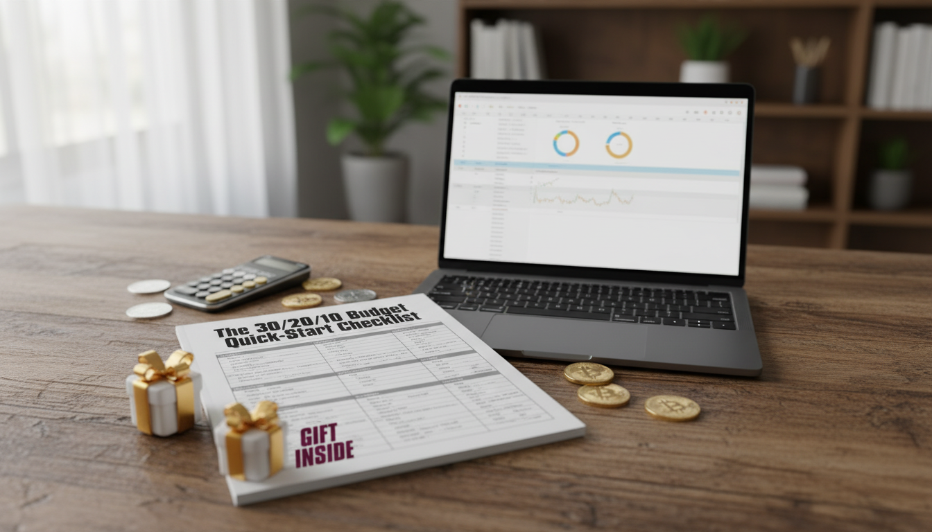 30/20/10 Budget Checklist: Start Budgeting in 60 Minutes