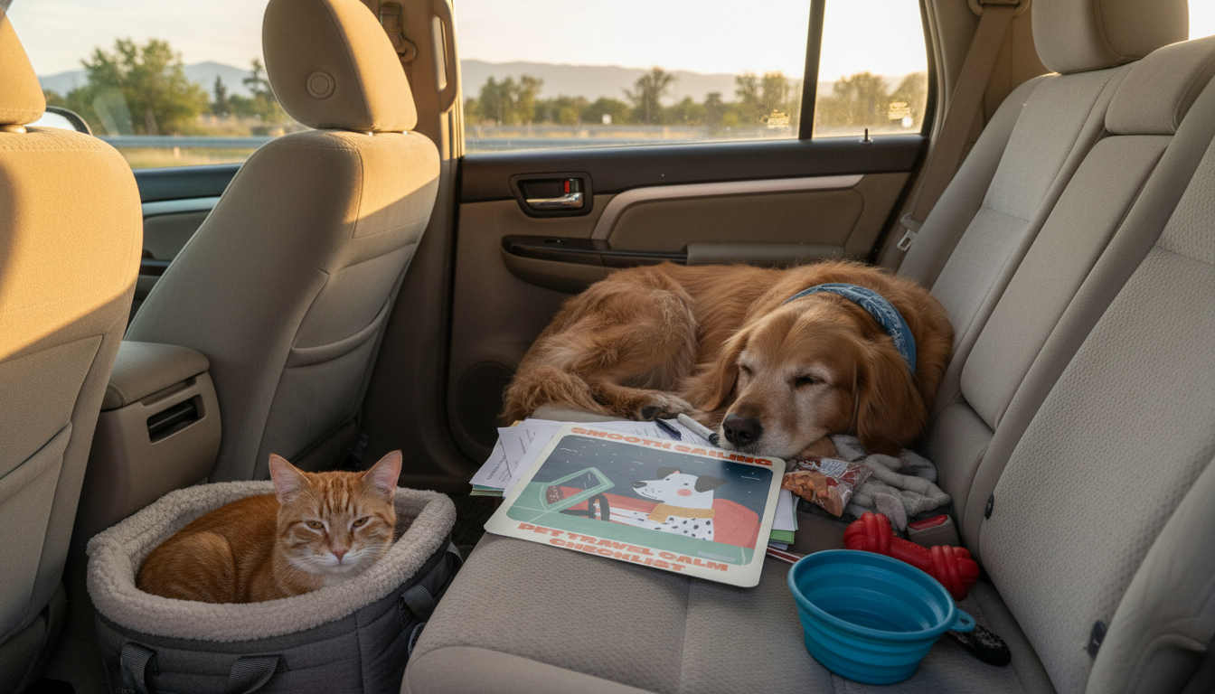 Calm Pet Travel Checklist for Dogs & Cats (Road Trip Ready)