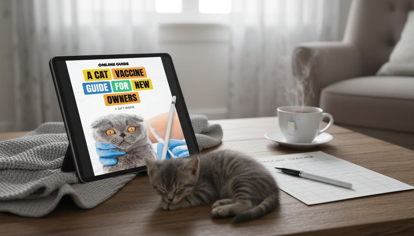 Cat Vaccine Schedule for New Owners + Printable Tracker