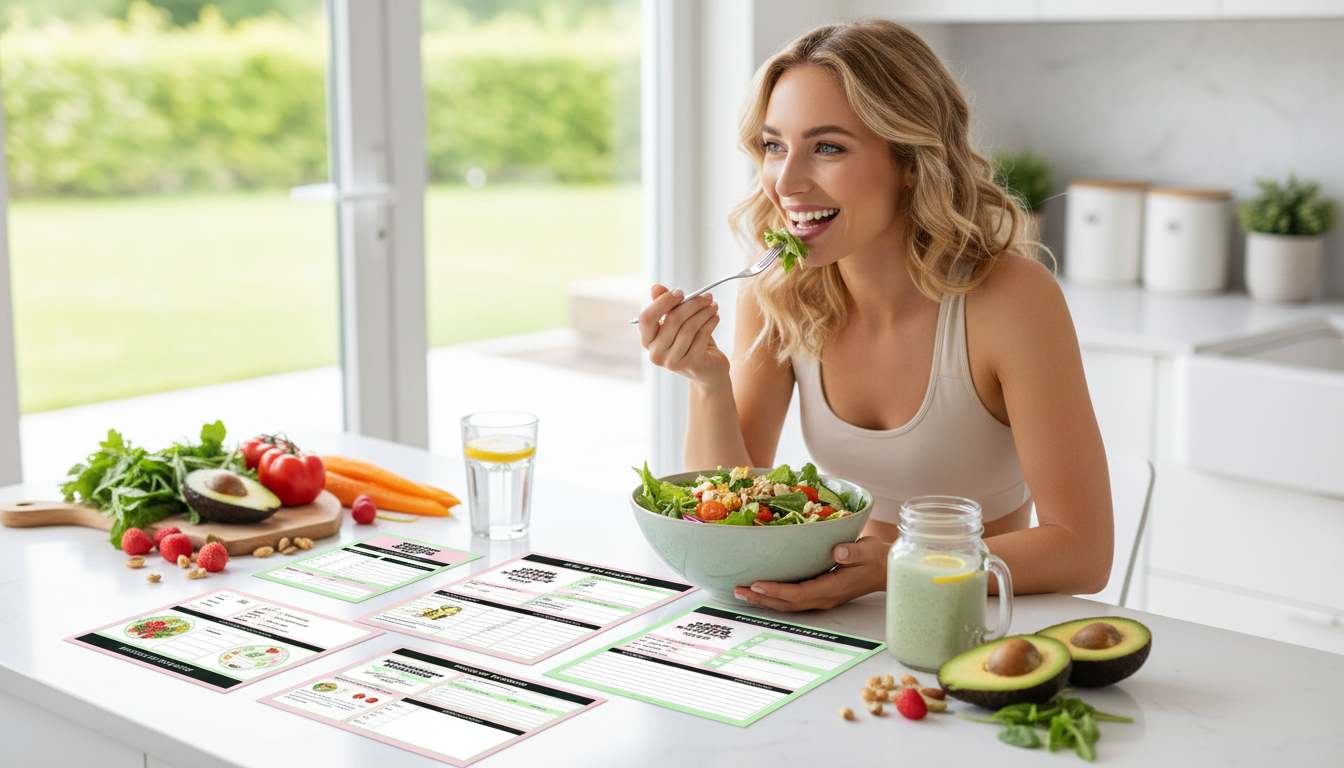Clean Eating Weight Loss Bundle: 4 Printable Tools